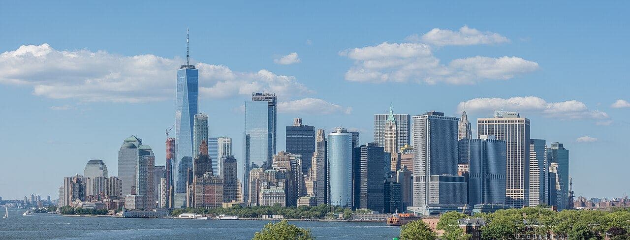 Lower Manhattan skyline across the Hudson, New York City
